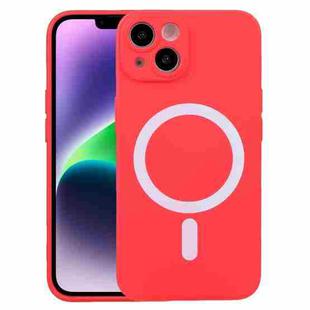 For iPhone 15 Plus Liquid Silicone Magsafe Phone Case(Red)