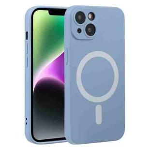 For iPhone 15 Plus Liquid Silicone Magsafe Phone Case(Lavender Grey)