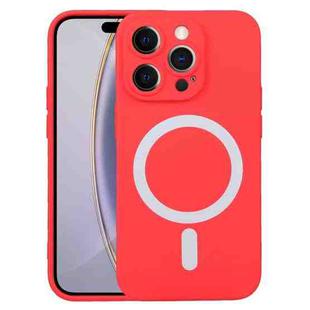 For iPhone 16 Pro Liquid Silicone Magsafe Phone Case(Red)