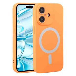 For iPhone 16 Plus Liquid Silicone Magsafe Phone Case(Orange)