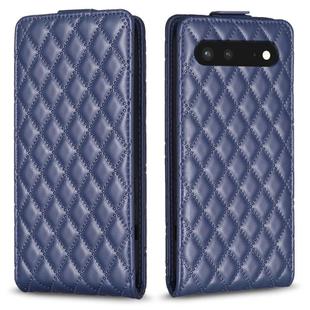 For Google Pixel 7 Diamond Lattice Vertical Flip Leather Phone Case(Blue)