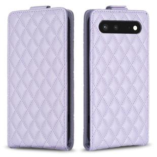 For Google Pixel 7 Diamond Lattice Vertical Flip Leather Phone Case(Purple)