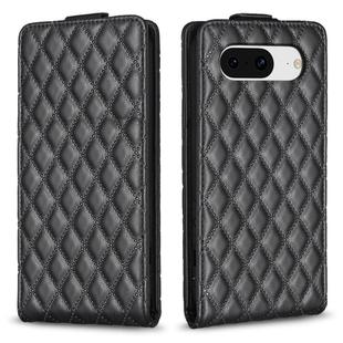 For Google Pixel 8 Diamond Lattice Vertical Flip Leather Phone Case(Black)