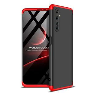 For OPPO Realme 6 Pro GKK Three Stage Splicing Full Coverage PC Protective Case(Black Red)