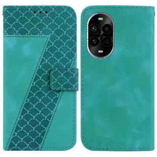 For Huawei nova 13 Pro Seven-shaped Embossed Leather Phone Case(Green)