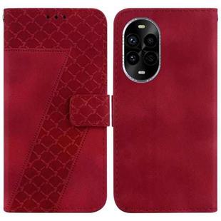 For Huawei nova 13 Pro Seven-shaped Embossed Leather Phone Case(Red)