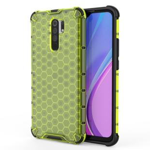 For Xiaomi Redmi 9 Shockproof Honeycomb PC + TPU Protective Case(Green)