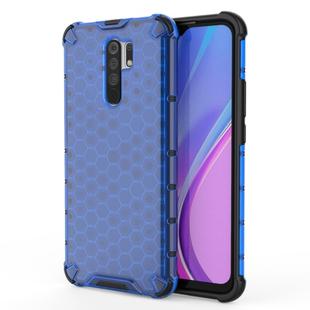 For Xiaomi Redmi 9 Shockproof Honeycomb PC + TPU Protective Case(Blue)