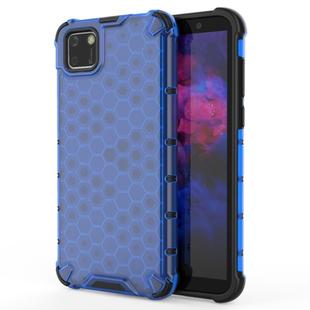 For Huawei Y5p Shockproof Honeycomb PC + TPU Protective Case(Blue)