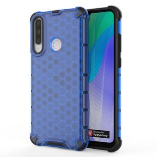 For Huawei Y6p Shockproof Honeycomb PC + TPU Protective Case(Blue)