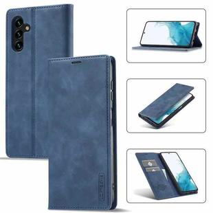 For Samsung Galaxy A15 5G / 15 4G LC.IMEEKE Strong Magnetism Microfiber Leather Phone Case(Blue)