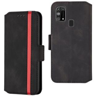 For Samsung Galaxy M31 Retro Frosted Oil Side Horizontal Flip Case with Holder & Card Slots(Black)