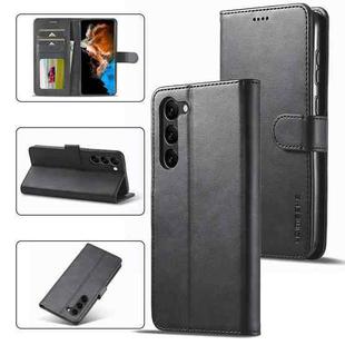 For Samsung Galaxy S24 5G LC.IMEEKE Calf Texture Leather Phone Case(Black)