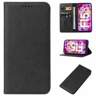 For Samsung Galaxy F15 Magnetic Closure Leather Phone Case(Black)