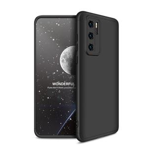 For Huawei P40 GKK Three Stage Splicing Full Coverage PC Protective Case(Black)