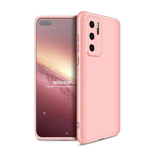 For Huawei P40 GKK Three Stage Splicing Full Coverage PC Protective Case(Rose Gold)