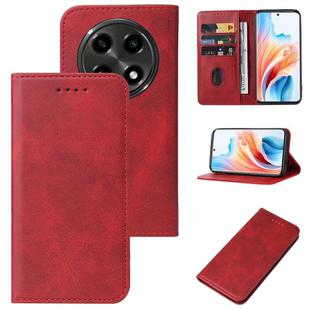 For OPPO A2 Pro Magnetic Closure Leather Phone Case(Red)