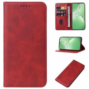 For OPPO K12 Magnetic Closure Leather Phone Case(Red)