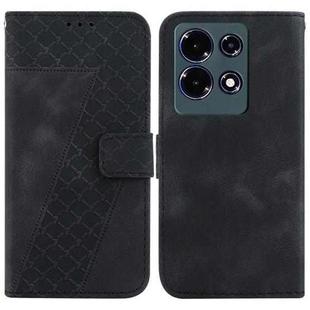 For Infinix Note 30 7-shaped Embossed Leather Phone Case(Black)