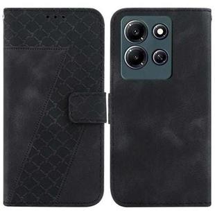 For Infinix Note 30i 7-shaped Embossed Leather Phone Case(Black)