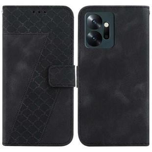For Infinix Zero 20/X6821 7-shaped Embossed Leather Phone Case(Black)