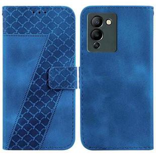 For Infinix Note 12 G96/X670 7-shaped Embossed Leather Phone Case(Blue)