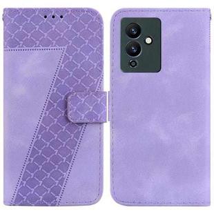 For Infinix Note 12 Pro 5G/Note 12 5G 7-shaped Embossed Leather Phone Case(Purple)
