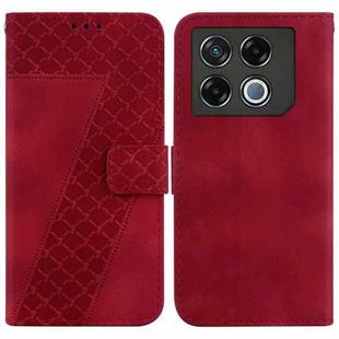 For Infinix GT 20 Pro 5G Seven-shaped Embossed Leather Phone Case(Red)