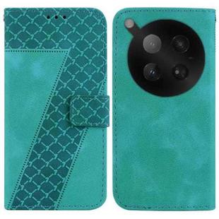 For Infinix Zero 40 4G / 5G Seven-shaped Embossed Leather Phone Case(Green)