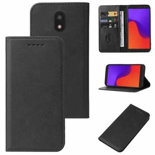 For BLU View 2 B130DL Magnetic Closure Leather Phone Case(Black)