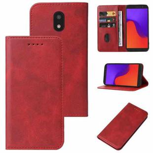 For BLU View 2 B130DL Magnetic Closure Leather Phone Case(Red)