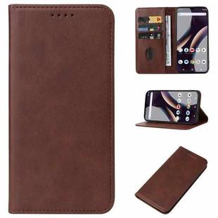 For BLU G53 Magnetic Closure Leather Phone Case(Brown)
