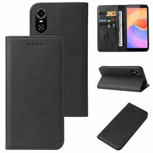 For ZTE Blade A31 Plus Magnetic Closure Leather Phone Case(Black)
