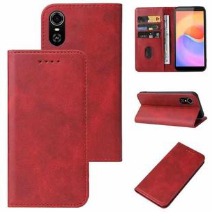 For ZTE Blade A31 Plus Magnetic Closure Leather Phone Case(Red)
