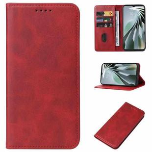 For ZTE Libero 5G IV Magnetic Closure Leather Phone Case(Red)