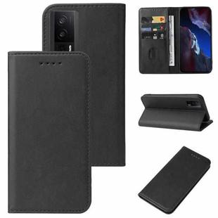 For Xiaomi Poco F5 Pro Magnetic Closure Leather Phone Case(Black)