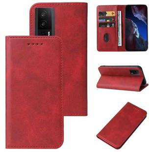 For Xiaomi Poco F5 Pro Magnetic Closure Leather Phone Case(Red)