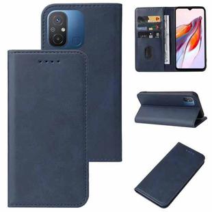 For Xiaomi Redmi 11A / 12C Magnetic Closure Leather Phone Case(Blue)