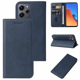 For Xiaomi Redmi 12 4G Magnetic Closure Leather Phone Case(Blue)