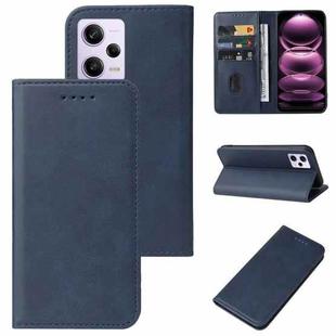 For Xiaomi Redmi Note 12 Pro 5G Global Magnetic Closure Leather Phone Case(Blue)