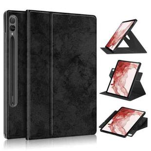 For Samsung Galaxy Tab S9+ 360 Rotation Stand Smart Leather Tablet Case(Black)