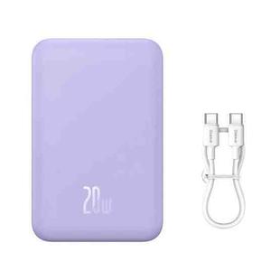 Baseus 20000mAh 20W Magnetic Mini Wireless Fast Charging Power Bank(Purple)