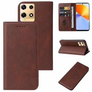 For Infinix Note 30 Pro Magnetic Closure Leather Phone Case(Brown)