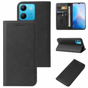 For Infinix Smart 7 Magnetic Closure Leather Phone Case(Black)