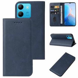 For Infinix Smart 7 Magnetic Closure Leather Phone Case(Blue)