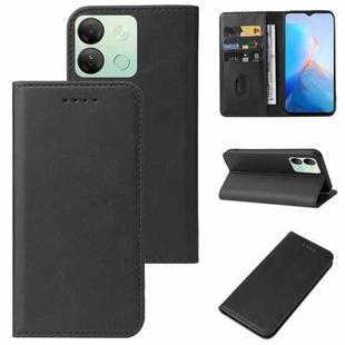 For Infinix Smart 7 HD Magnetic Closure Leather Phone Case(Black)