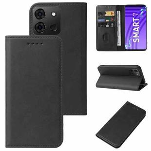 For Infinix Smart 7 India Magnetic Closure Leather Phone Case(Black)