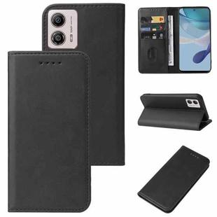 For Motorola Moto G53 Magnetic Closure Leather Phone Case(Black)