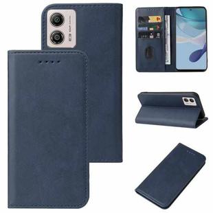 For Motorola Moto G53 Magnetic Closure Leather Phone Case(Blue)