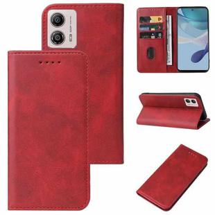 For Motorola Moto G53 Magnetic Closure Leather Phone Case(Red)